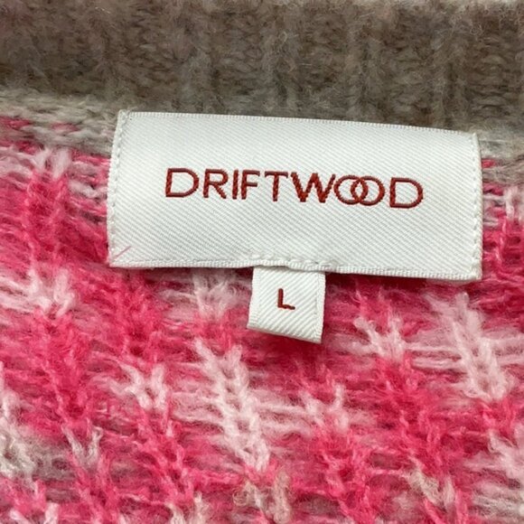 Driftwood Pink / Red / Gray Fair Isle Multicolor Patterned Sweater - Picture 3 of 4